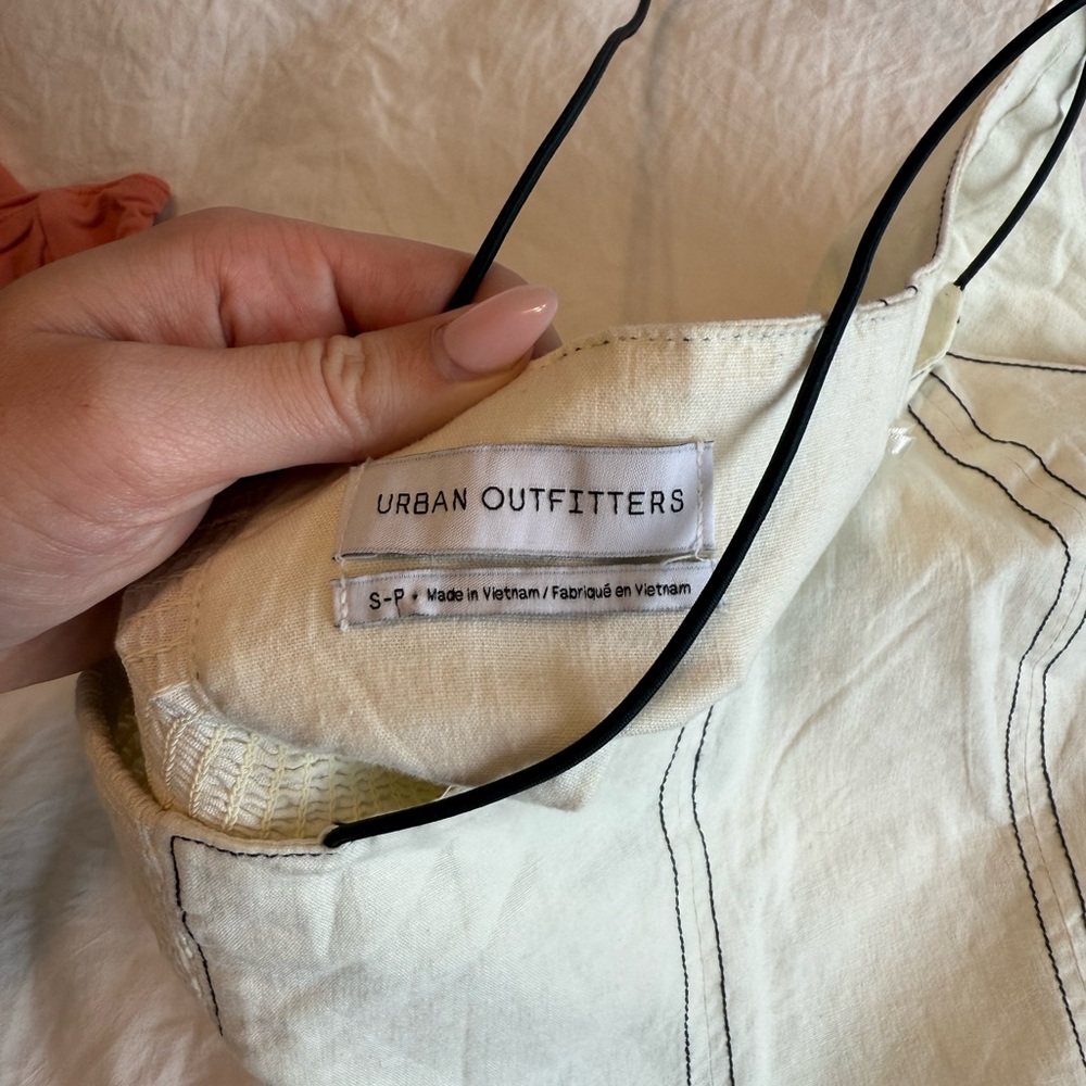 Urban Outfitters Cream Camisole with Black Straps - Picture 3 of 3